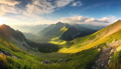summer landscape of tatry mountains