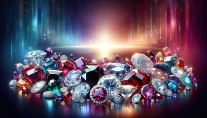 Glamour and Shine: A Dazzling Array of Sparkling Gemstones