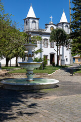 Santo Antonio dos Anjos fountain, park and church