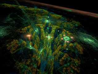 Imaginatory fractal abstract background Image