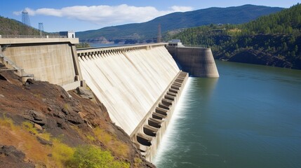 majestic view of the dam
