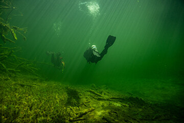 River Diving Austria - Fluss Tauchen Österreich - Traunfall - Atlantis Qualidive