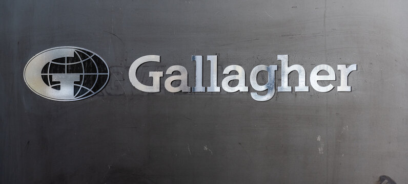 Oslo, Norway - november 19 2022: Gallagher logo on an entrance sign.
