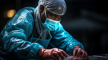 Skilled Dentist Removing Dental Plaque with Specialized Tool in Macro Perspective