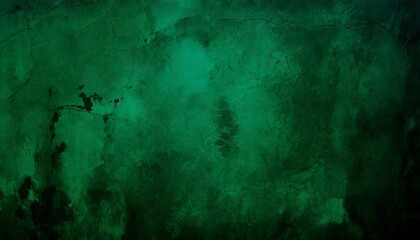 black dark jade emerald green grunge background old painted concrete wall plaster close up rough dirty grainy broken damaged distressed abandoned cracked or spooky scary horror concept design