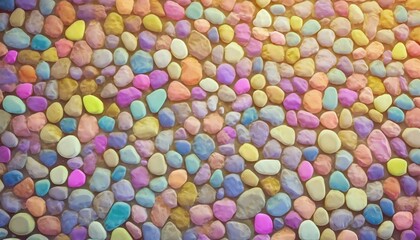 Fototapeta na wymiar colorful mosaic wall texture pebbles background