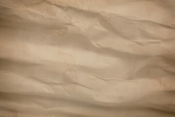 Crumpled old paper as background. Texture of parchment