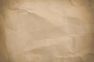 Crumpled old paper as background. Texture of parchment