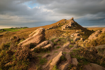 The Roaches at sunset, Peak District, UK