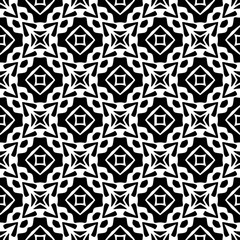 Monochrome pattern, Abstract texture for fabric print, card, table cloth, furniture, banner, cover, invitation, decoration, wrapping.seamless repeating pattern.Black and white color.