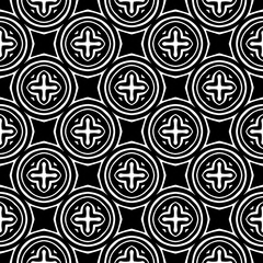 Monochrome pattern, Abstract texture for fabric print, card, table cloth, furniture, banner, cover, invitation, decoration, wrapping.seamless repeating pattern.Black and white color.