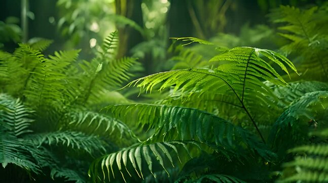 fern leaf closeup in vibrant nature settings