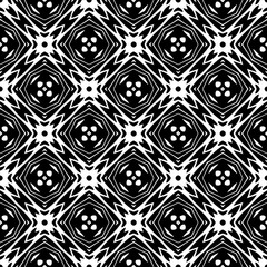 Monochrome pattern, Abstract texture for fabric print, card, table cloth, furniture, banner, cover, invitation, decoration, wrapping.seamless repeating pattern.Black and white color.