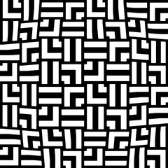 Monochrome pattern, Abstract texture for fabric print, card, table cloth, furniture, banner, cover, invitation, decoration, wrapping.seamless repeating pattern.Black and white color.