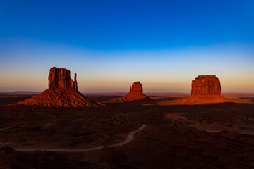Monument Valley Sunrise, West-East Left/Right Mitten 3