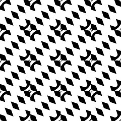 Monochrome pattern, Abstract texture for fabric print, card, table cloth, furniture, banner, cover, invitation, decoration, wrapping.seamless repeating pattern.Black and white color.