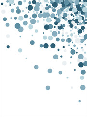 Bubbles pattern Frame Blue banner web. Colored Background. Vector illustration.