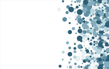 Bubbles pattern Frame Blue banner web. Colored Background. Vector illustration.