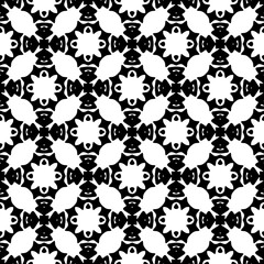 Monochrome pattern, Abstract texture for fabric print, card, table cloth, furniture, banner, cover, invitation, decoration, wrapping.seamless repeating pattern.Black and white color.