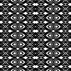 Monochrome pattern, Abstract texture for fabric print, card, table cloth, furniture, banner, cover, invitation, decoration, wrapping.seamless repeating pattern.Black and white color.