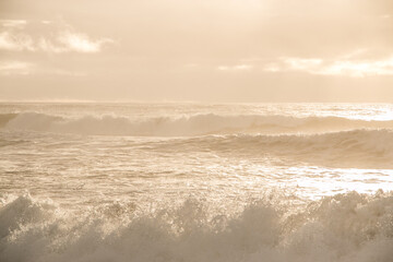 Waves at sunset - Westcoast of New Zealand -  09