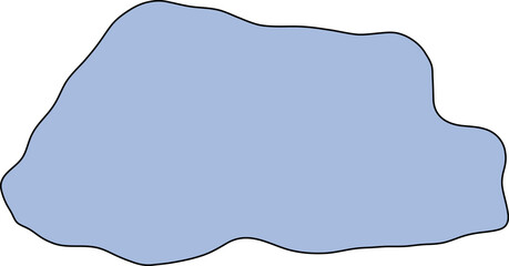 Map of Bhutan. Country map silhouette vector illustration