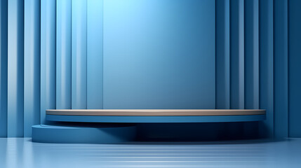 Simple product booth, podium, stage, product commercial photography background, cosmetics booth, 3D rendering