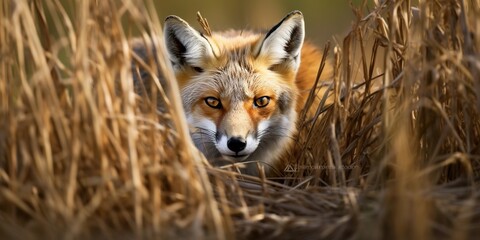 Fototapeta premium Red fox in the wild