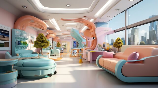 Pediatric Hospital Ward Interior Design