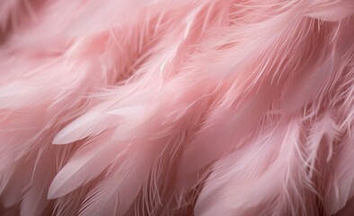 Fototapeta premium Closeup of pink flamingo feathers