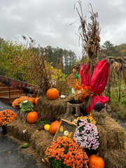 Autumn in the mountains with Halloween 