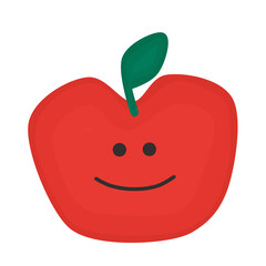 Smiling Red Apple