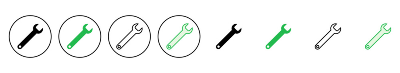Wrench icon set. repair icon vector. tools icon vector