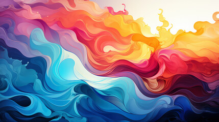 Obraz premium Color wave explosion