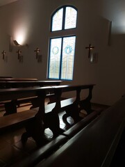 interior of church - obrazy, fototapety, plakaty