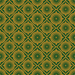 Indian, Gujarati style, bandhni, ornamental, decorative,  seamless pattern. 