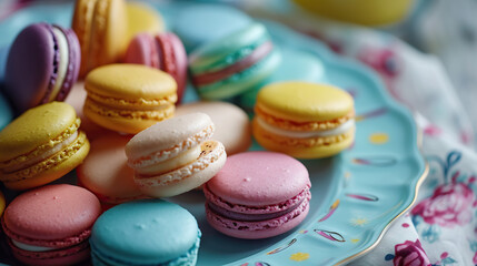 Obraz premium Colorful macarons