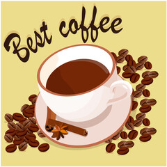 The best coffee in a cinnamon cup