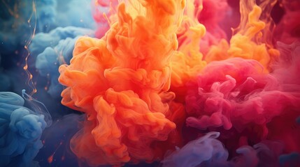 Fototapeta premium Abstract colorful smoke background
