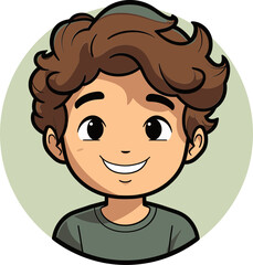 Inquisite Boy Vector Design Boy Playing Outdoors Vector Art