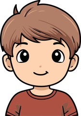 Vibrant Energy Boy Vector Drawing Vector Illustration of a Dynamic Child