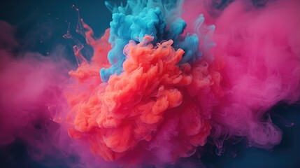 Fototapeta premium Abstract colorful smoke background