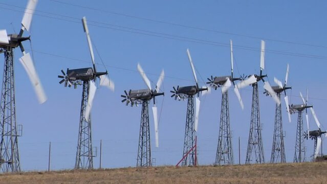 Windmills in the Altamont Pass of California