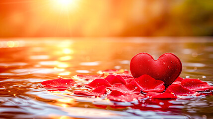 Fototapeta premium Valentins Day 2024 Eternal Love Illustration Greeting Card Wallpaper Digital Art Magazine Background Poster Cover