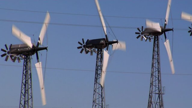 Three Windmills in California