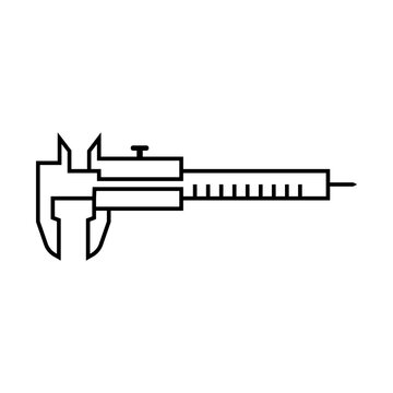 recommend clip art: Calipers measure icon . Vernier caliper icon. Vector illustration