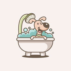 Chic dog grooming logo