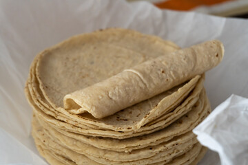 Tortillas de maíz con envoltura, kilo de tortillas
