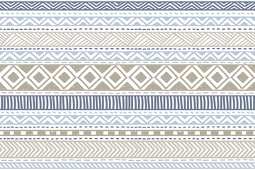 Ethnic vector seamless pattern. Tribal geometric background, boho motif, maya, aztec ornament illustration. rug textile print texture