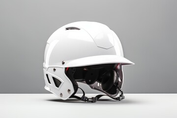 Fototapeta premium White Baseball Helmet blank